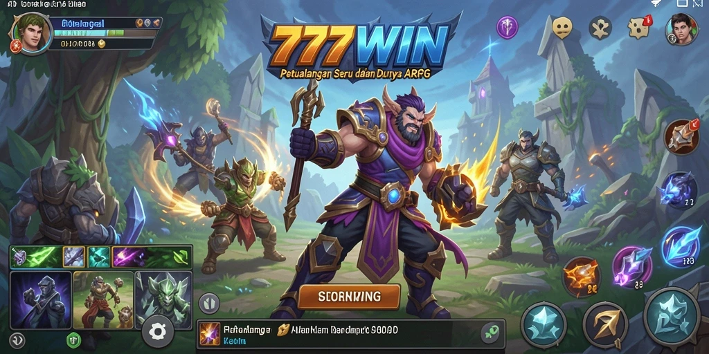 Tangkapan layar gameplay ARPG di 777WIN yang menampilkan aksi mendebarkan.