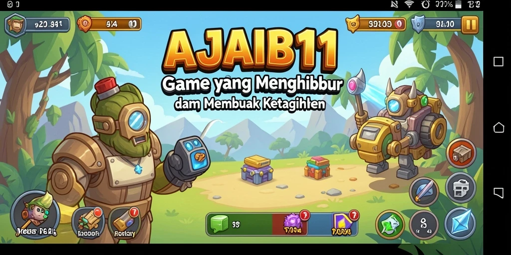 Tampilan gameplay AJAIB11 yang menarik dan interaktif.