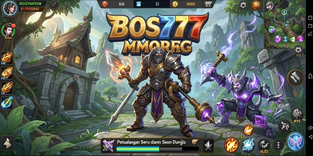 Tampilan gameplay menarik dari BOS777 di dunia MMORPG.