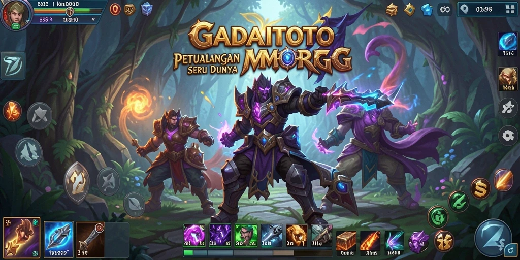 Screenshot GADAITOTO menampilkan aksi seru dalam dunia MMORPG.