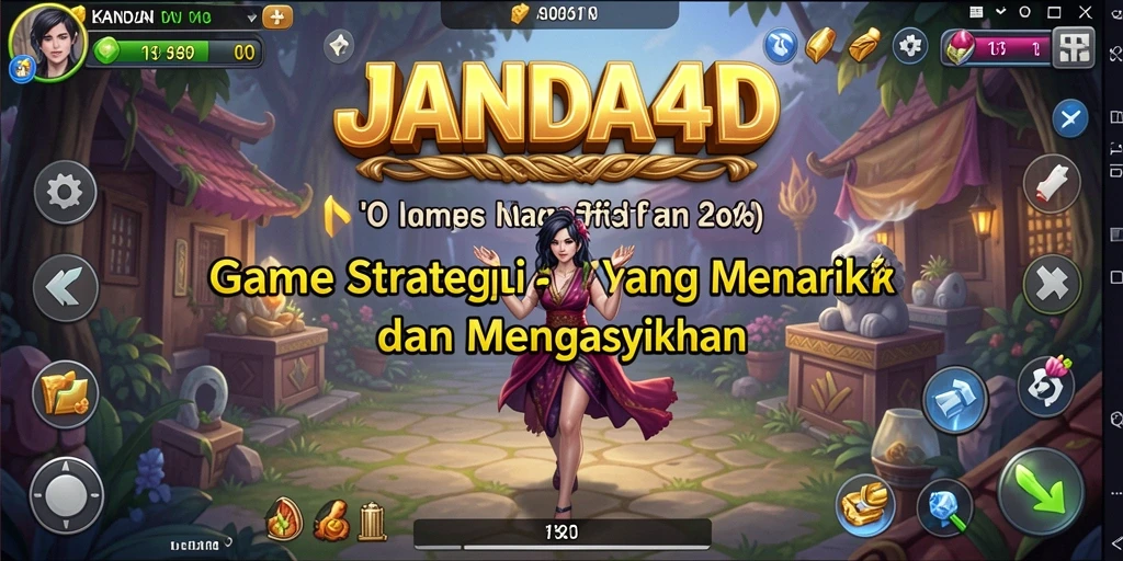 Tampilan utama gameplay JANDA4D dengan elemen strategi yang menarik.