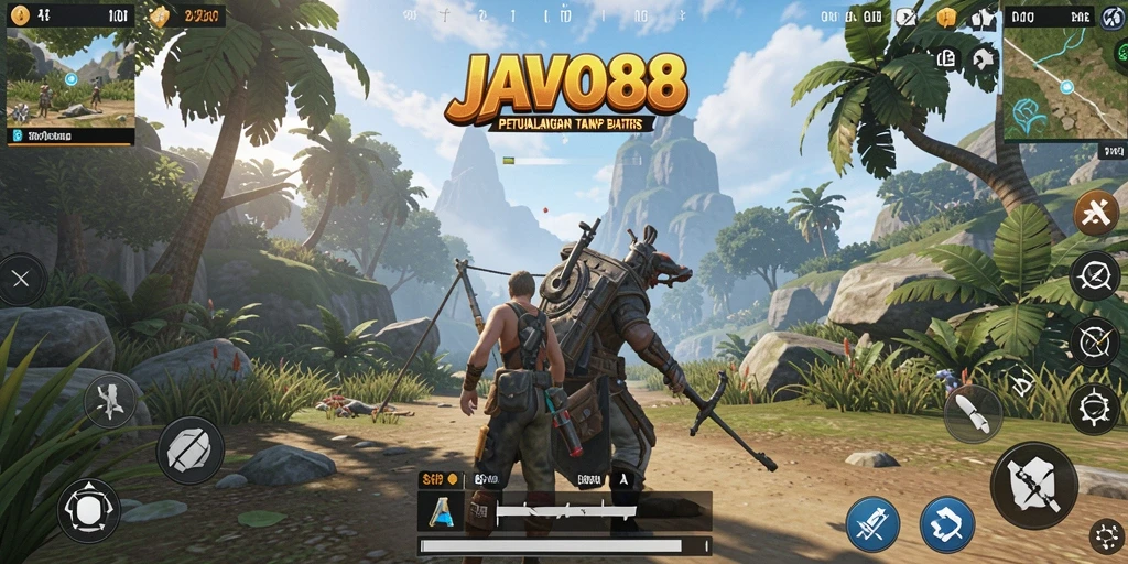 Tampilan gameplay <strong>JAVO88</strong> yang menakjubkan di dunia terbuka.