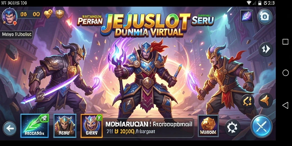 Screenshot gameplay menampilkan aksi pertarungan yang mendebarkan.