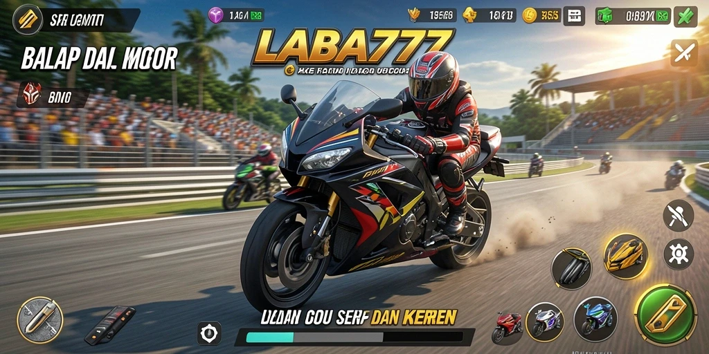 Tampilan gameplay LABA777 yang mendebarkan dan penuh warna.