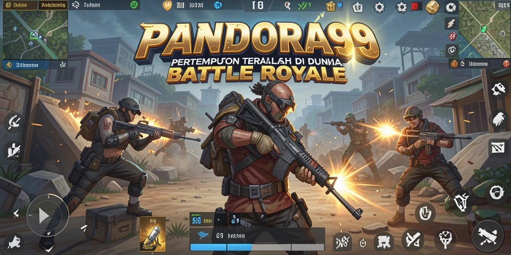Gameplay PANDORA99 dengan aksi pertempuran seru di setiap sudut peta.