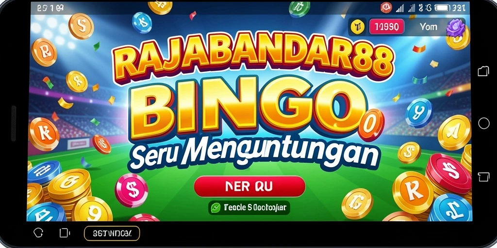 Screenshot gameplay RAJABANDAR88 menampilkan suasana Bingo yang ceria.