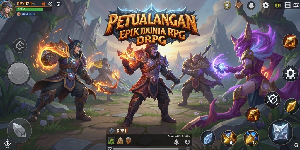 Gameplay RPVIP1 menunjukkan pertarungan epik dan eksplorasi dunia yang luas.