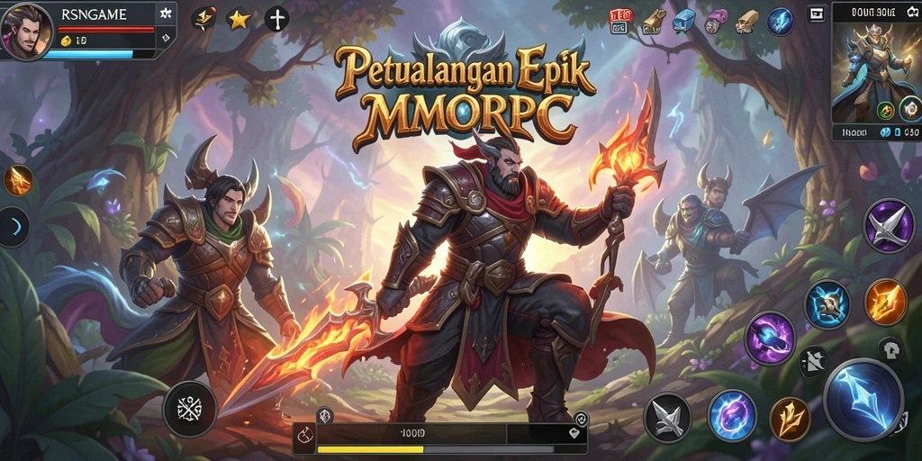 Tampilan gameplay RSNGAME yang mendebarkan dalam dunia MMORPG.
