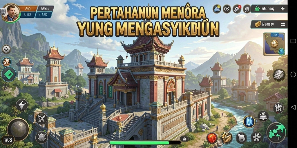Tangkapan layar gameplay <strong>WG87</strong> menunjukkan aksi seru Tower Defense.