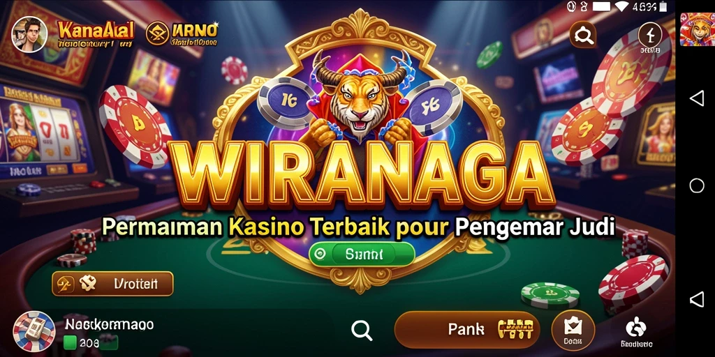 Tampilan menarik dari gameplay kasino WIRANAGA yang mendebarkan.